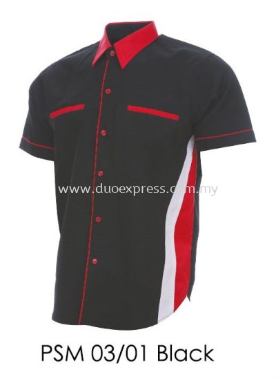 PSM 03 01 Black Unisex Corporate Shirt