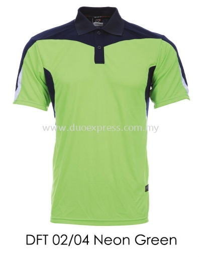 DFT 02 04 Neon Green Collar T Shirt