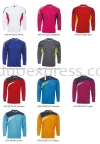 Plain Microfibre Long Sleeve T Shirt Baju O Roundneck Microfibre T-Shirt  Baju Uniform Ready Made Promosi