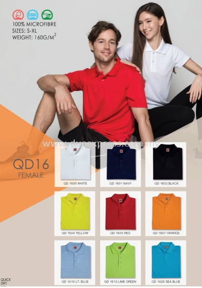 Polo T Shirt MicroFibre- Ready Made QD-16