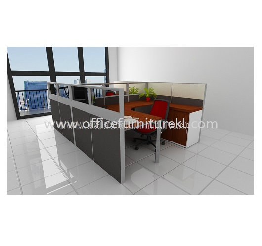 CLUSTER OF 2 OFFICE PARTITION WORKSTATION - Partition Workstation Taman Wawasan | Partition Workstation Damansara Perdana | Partition Workstation Jalan Ampang