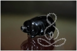 Obsidian Pig 2'' Black Crystal Healing Stone Piglet Animals Crystal and Gemstones Store