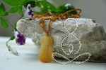 Jade Necklace Kwan Yin Yellow Macrame Adjustable Necklaces Crystal and Gemstones Store