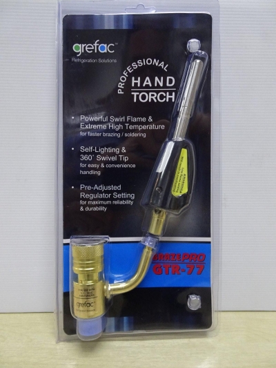 GREFAC GTR-77 BRAZEPRO SINGLE HAND TORCH (SELF-LIGHTING) (20-PC/BOX)