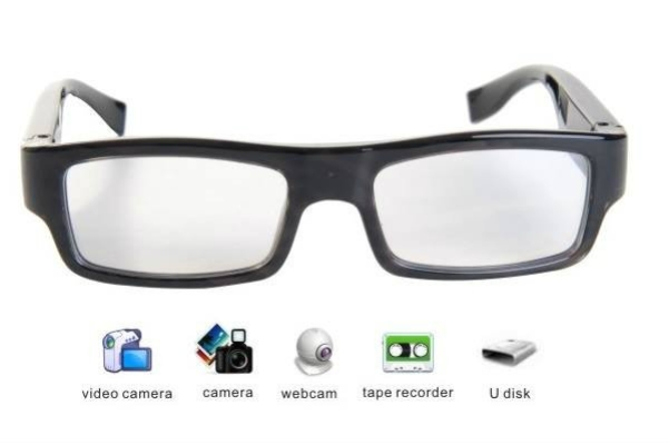 Eagle Eye-Built-in 4GB Invisible Lens Glasses Camera DVR