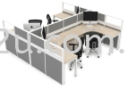 Cubicle Workstation - T Solution Office Workstation Office System