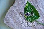 Amethyst Pendant 1.5'' Key Purple Sterling Silver Pendants Crystal and Gemstones Store