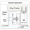 EBELCO Door Bracket ( EM600-U1 Bracket ) Door Bracket Door Access System