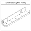 EBELCO Door Bracket ( EM600-LS Bracket ) Door Access Accessories Door Access System