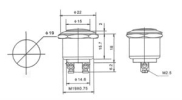 EBELCO Stainless Steel Exit Push Button ( DEB-33SS ) Door Access Accessories Door Access System