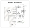 EBELCO Door Bracket ( EM600-ZL Bracket ) Door Bracket Door Access System