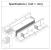 EBELCO Door Bracket ( EM600-ZL Cover Bracket ) Door Bracket Door Access System