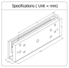 EBELCO Door Bracket ( EM1200-U1 Bracket ) Door Access Accessories Door Access System