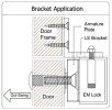 EBELCO Door Bracket ( EM1200-LS Bracket ) Door Bracket Door Access System