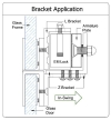 EBELCO DSU Bracket ( EM600 ) Door Bracket Door Access System