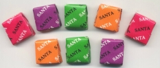 S1-1 280g x 40pkt Santa Fruit Chew Fruit Flavour Chews Candy Santa