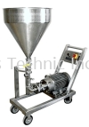 VT300 Series Vertical Inline Homogenizer with Products Flow Explanation VT300 Dyna-Flyers 50 - 10,000Liter Vertical Inline Homogenizer  