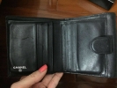 (SOLD) Chanel Full Leather Short Wallet in Black Chanel