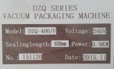 Floor Type Vacuum Packing Machine DZQ-400/F  ID997489 Packaging 