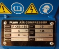 Taiwan Puma PK50-160 5HP 160L 10bar Belt-Drive Air Compressor ID999589  Puma  Air Compressor