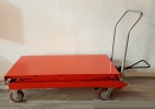 1Ton Double Pump Table Lift Cart Jack ID223432 Pallet Truck / HandTrolley / Hyd Stacker  Warehouse Equipment