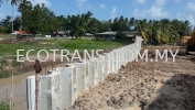 Drive in 250pcs Concrete Sheet Piles Concrete Sheet Piles  Project Completed