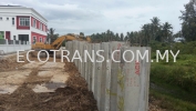 Drive in 250pcs Concrete Sheet Piles Concrete Sheet Piles  Project Completed