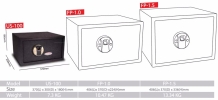 US-100 Fingerprint Safe Hotel Guest Safe Digital Safes