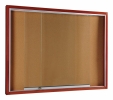 CG23 SLIDING GLASS Cabinet - Cork Board SLIDING Glass Cabinet - Aluminium Frame Notice Board Writing Equipment