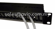 Metal Black Cable Management 1U Panel for Equipment Server Rack 19inch 19 Inch Come with Cover RCM001 RACK
