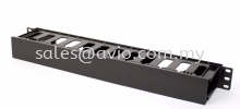 Metal Black Cable Management 1U Panel for Equipment Server Rack 19inch 19 Inch Come with Cover RCM001 RACK