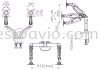 NB North Bayou F160 Original 17 - 27 19 20 22 24 27 Inch Double Dual Arm Table Mount Monitor TV Bracket +35 -50 F160 NB North Bayou