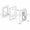 Kocom Korea Doorphone Outdoor Unit for KIP-605PG KIP-611PG 24Vdc 1.2A Powered by Interphone unit DS-4M  KOCOM