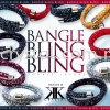 Bangle Bling2, Double Layer, 24# Light Amethyst Bangle Bling-Bling Bracelet  Jewerly
