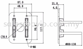 Dahua CCTV Camera Aluminium Pole Mount Bracket 125.6x114mm Model May Check Accessory Selection in Dahua Website PFA152-E ACCESSORIES DAHUA