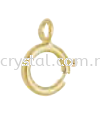 Suasa (Gold Filled), Clasp, Spring Ring, 6mm, 10pcs/pack Clasps Suasa (Gold Filled) 