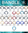 Bangle Bling2, 1 Layer, 07# Light Colorado Topaz Bangle Bling-Bling Bracelet  Jewerly