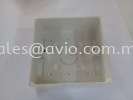 White PVC 3x3 Inch Socket Nut Box with 2 Screw Hole 3" x 3" 86 Type for Wiring Construction and Electrical use SB3x3W CABLE / POWER/ ACCESSORIES