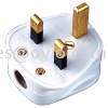 UMS SIRIM 13A 3 Pin Straight Plug Top White PT130-R PT130R Home Appliance Computer Device Electrical use UMSPT130-R UMS AVIO