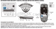 Paradox Canada Security Burglar Alarm Outdoor Pet Immune PIR Motion Detector Extremely Reliable False Alarm Free DG85SB PARADOX