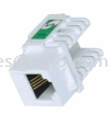 RJ11 CAT3 Keystone Modular Jack for Telephone Cable use Functional with Faceplate FP1MJ or FP2MJ MJ(Cat3) CABLE / POWER/ ACCESSORIES