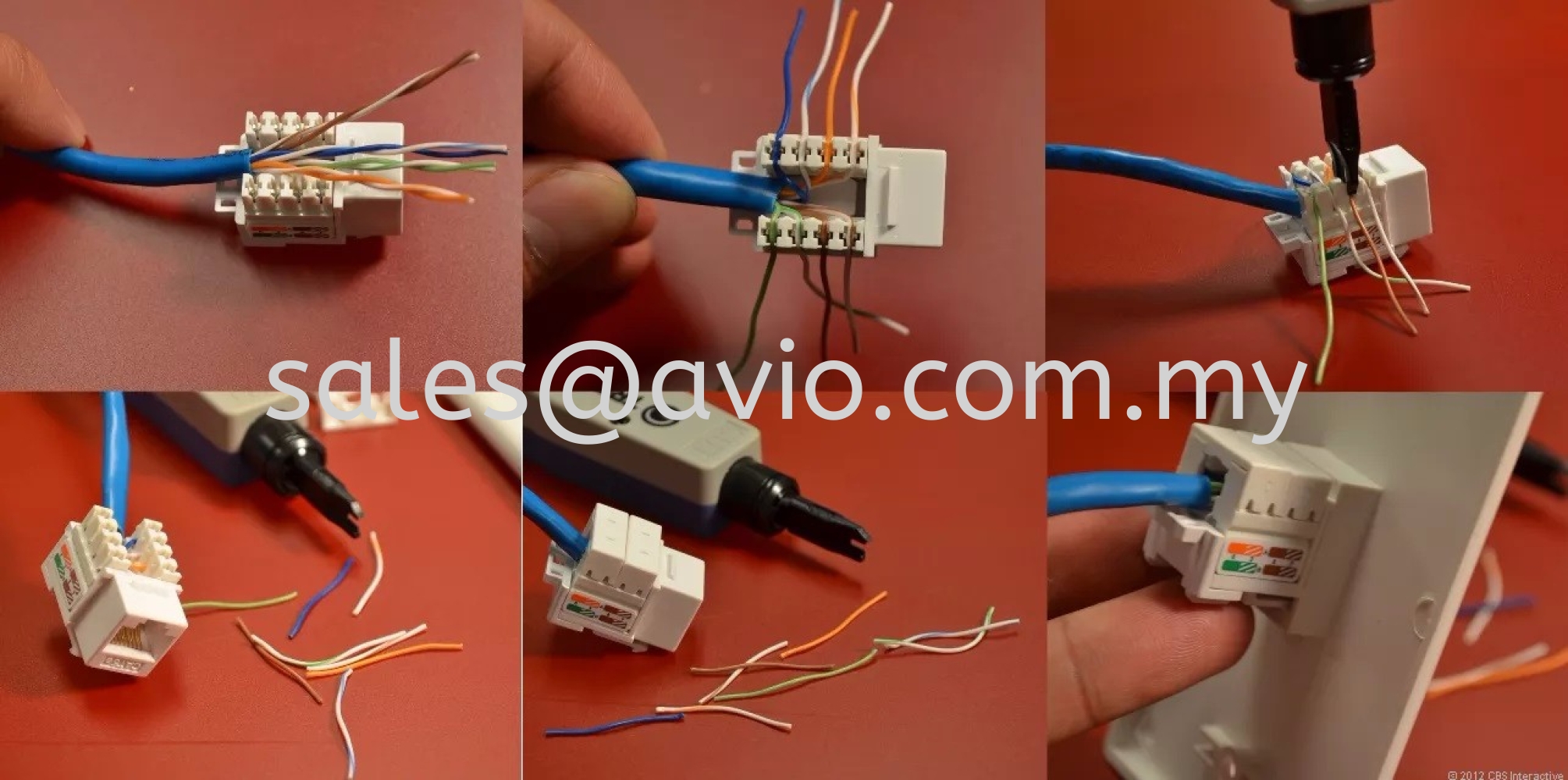 RJ45 CAT5E Keystone Modular Jack for LAN Network Internet Cable Use ...
