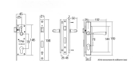 SGLM-NM2013/D60 Lever Mortise Lockset StGuchi