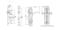 SGLM-NM7028/D60 Lever Mortise Lockset StGuchi