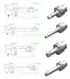 FIG.37.38.39.40 ER HSK-A ER collet chuck YAMAKEN
