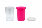 M19-1 U Mug - Double Wall Plastic Mug with Lid (532ml)_Holographic Paper Insert Drinkware