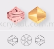 SW 5328 XILION BEAD, 05MM, Rose Peach (262), 20pcs/pack 5328 BEAD, 05MM Beads  SW Crystal Collections 