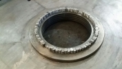Crack around labyrinth seal surface & inner structure  Roots Blower Rotor Side Plate Metal Stitching Crack Repair 
