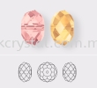 SW 5040 Briolette Bead, 6mm, Padparadscha (542), 5pcs/pack 5040 BRIOLETTE BEAD, 06mm Beads  SW Crystal Collections 