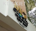 Signage + Aluminium Gold Spray + Stainless Steel Standard Steel Signboard / Signage